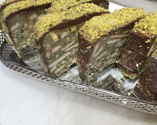 Μωσαϊκό με πραλίνα φιστικιού